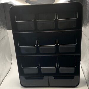 Mind Reader Black Tea Organizer